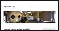 Desktop Screenshot of impressionshairco.com